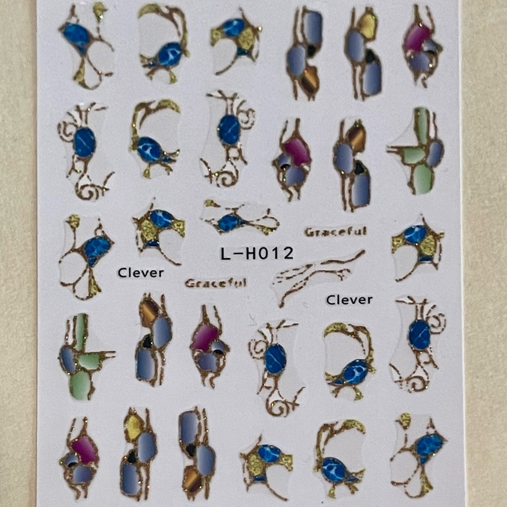 Colorful Marble Style Nail Sticker Set - Picture 11 of 16